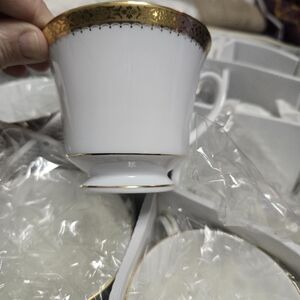 Noritake White and Gold Mug